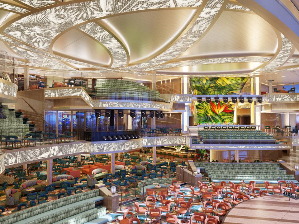 Carnival Tropicale's Atrium & Bar