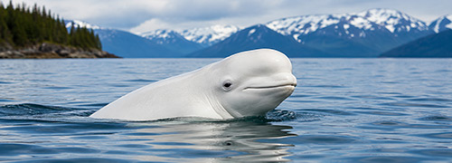 Beluga whale in Alaska waters