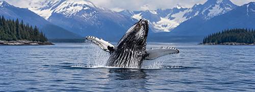 Humpback whale in Alaska waters