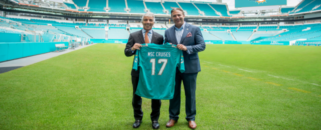 MSC Cruises Becomes the Official Cruise Line of the Miami Dolphins