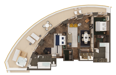 The Haven Deluxe Owner’s Suite with Large Balcony
