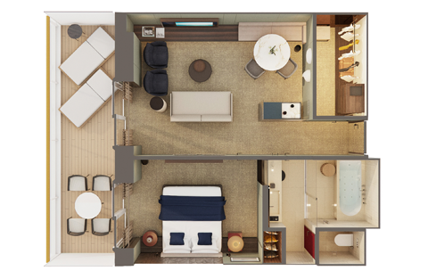 The Haven Owner’s Suite with Large Balcony
