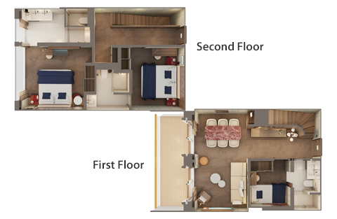 The Haven 3-Bedroom Duplex Suite with Large Balcony