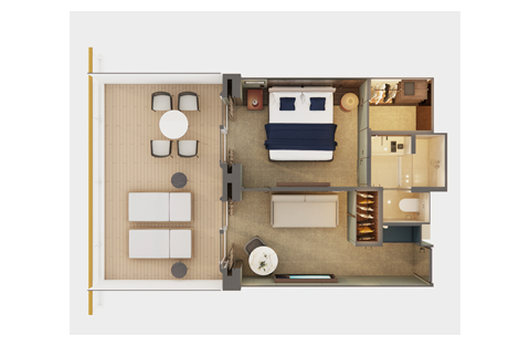 The Haven Aft-Facing Penthouse with Master Bedroom & Large Balcony