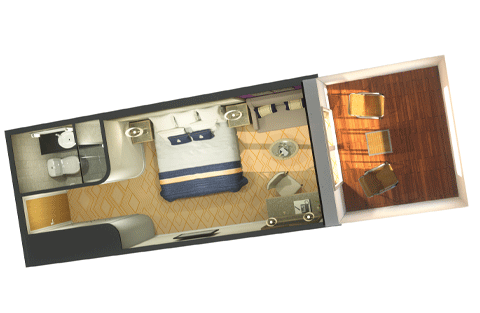 Britannia Sheltered Balcony Stateroom