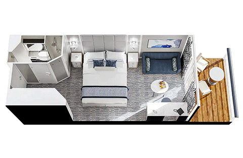 Concierge Level Veranda Stateroom