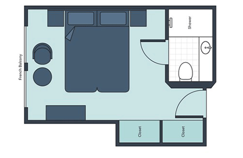 French Balcony Stateroom