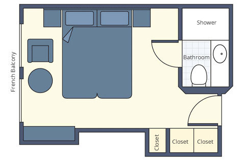 French Balcony Stateroom