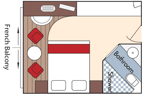 French Balcony Stateroom