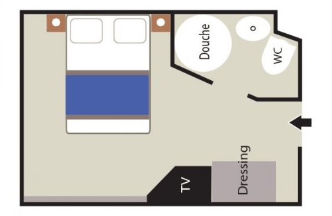 Antigua Deck Stateroom