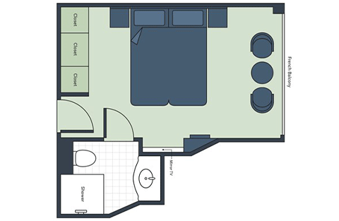 French Balcony Stateroom