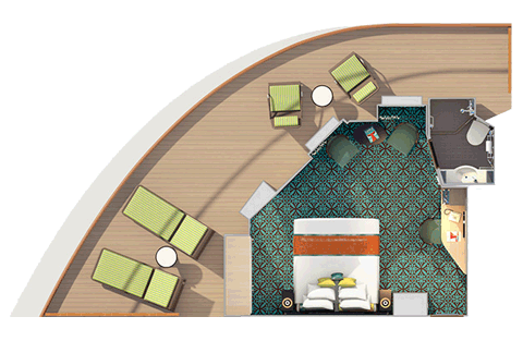 Havana Premium Vista Balcony Stateroom