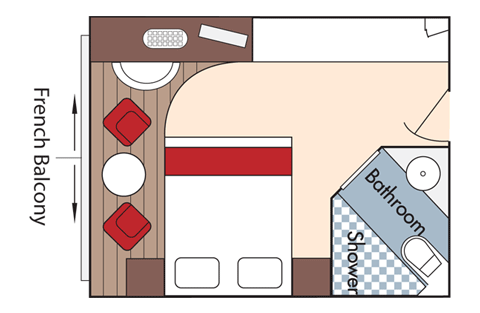 French Balcony Stateroom