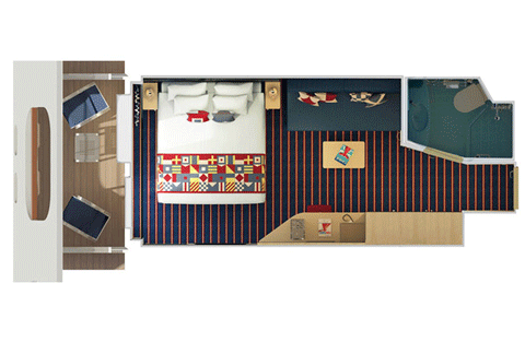 Family Harbor Cove Balcony Stateroom