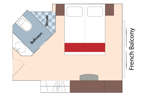 French Balcony Stateroom