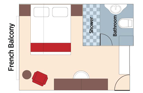 French Balcony Stateroom