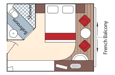 French Balcony Stateroom