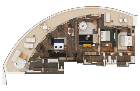 The Haven Premier Owner’s Suite with Large Balcony