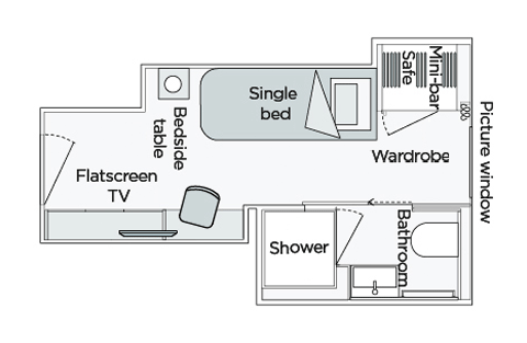 Emerald Single Stateroom