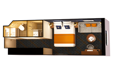 Deluxe Oceanview Stateroom