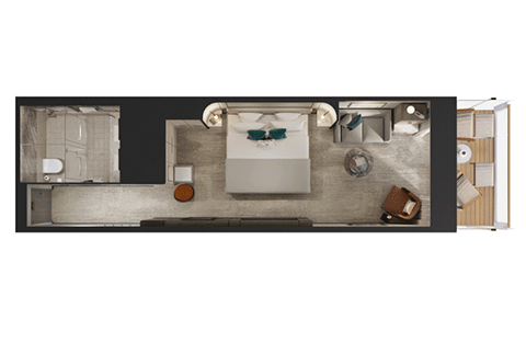 Terrace Mid-Ship Suite