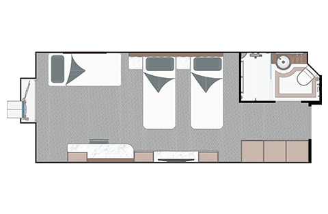 Aurora Triple Share Stateroom