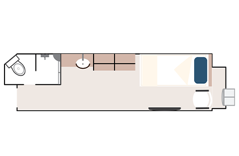 Aurora Outside Stateroom Single