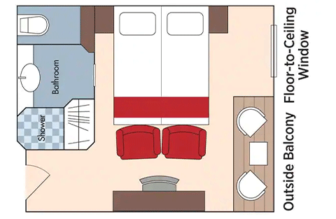 Outside Balcony Stateroom