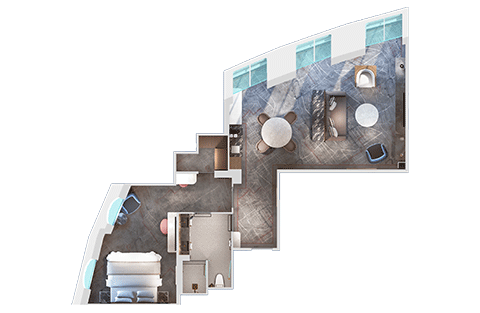 Concierge 1-Bedroom Oceanview Suite