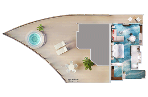 Concierge Family Stateroom with Oceanview Verandah