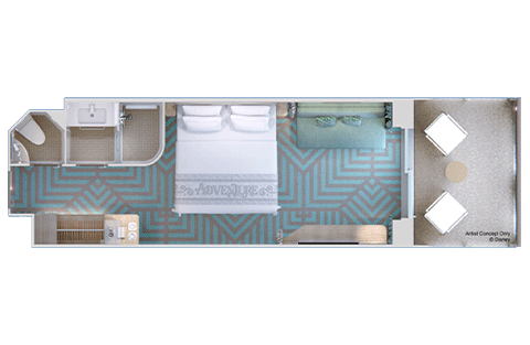 Deluxe Oceanview Stateroom with Verandah