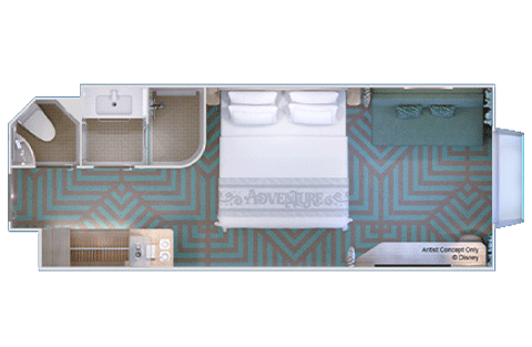 Deluxe Inside Stateroom with Reef View