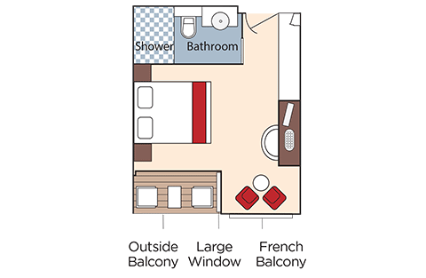 Twin Balcony Stateroom