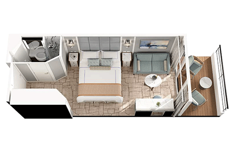 Concierge Level Veranda Stateroom
