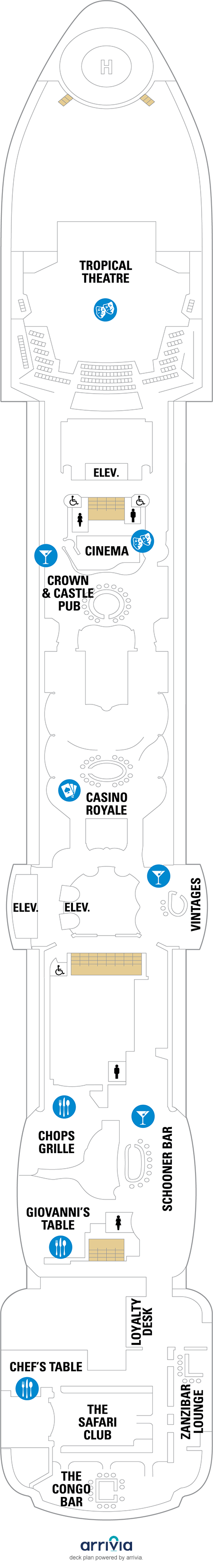 Serenade of the Seas Deck Plans