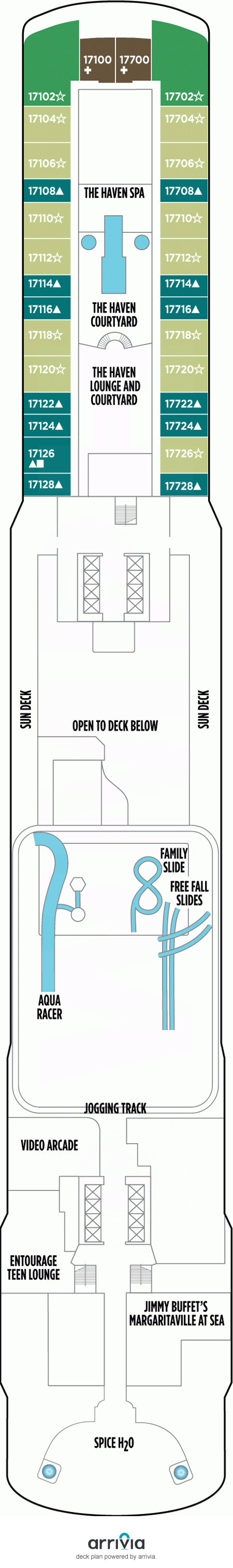 Norwegian Escape Deck Plans
