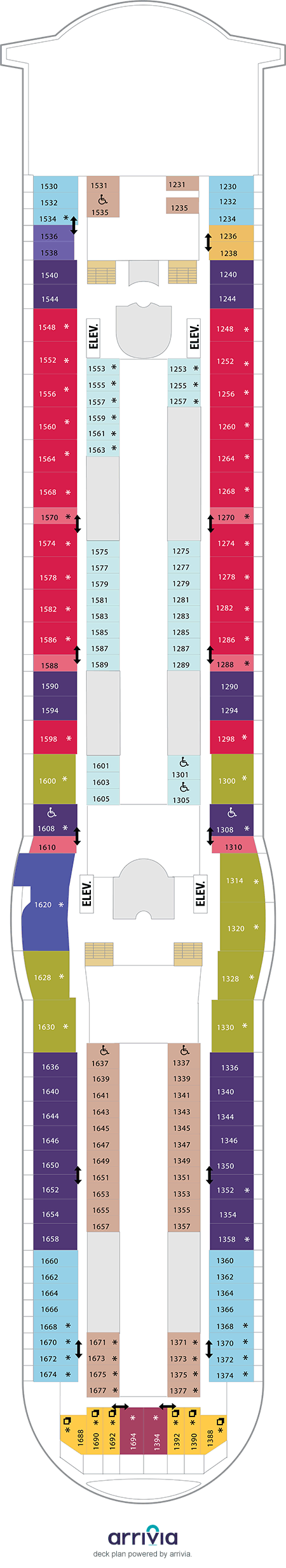 Mariner of the Seas - Category 4V - Cabin # 1643