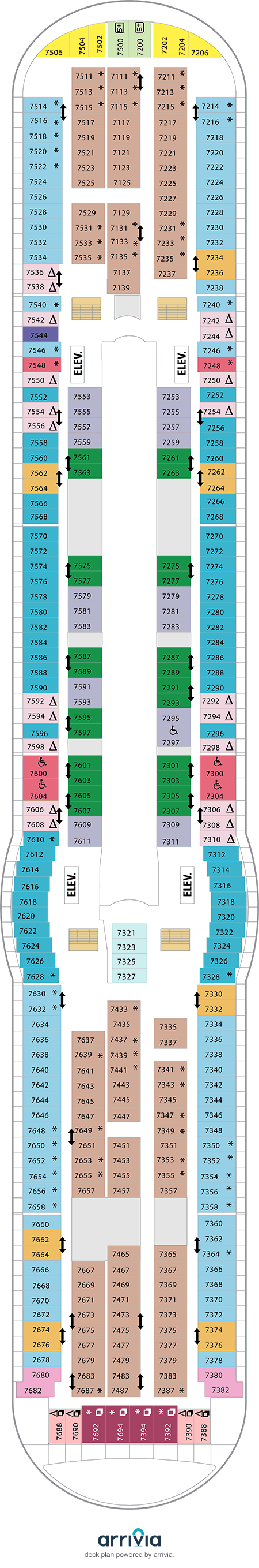 Mariner of the Seas Deck Plans
