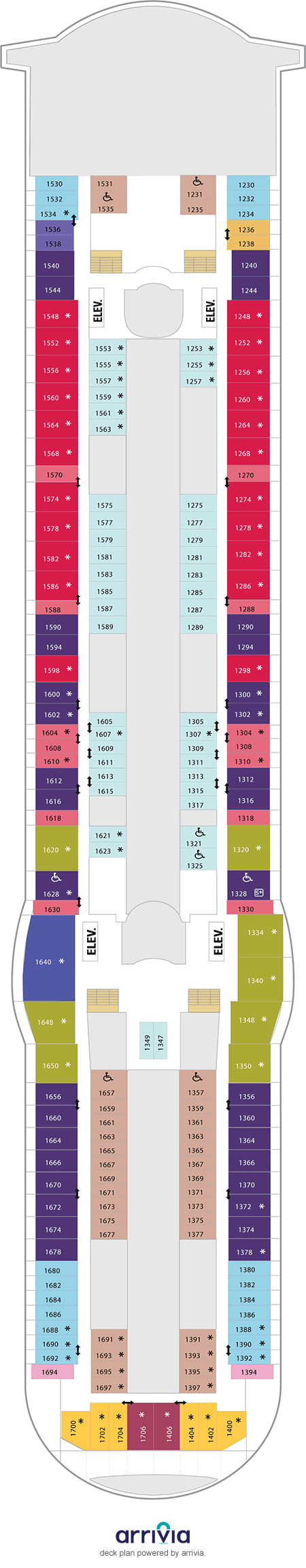 Freedom of the Seas - Category 1B - Cabin # 1310