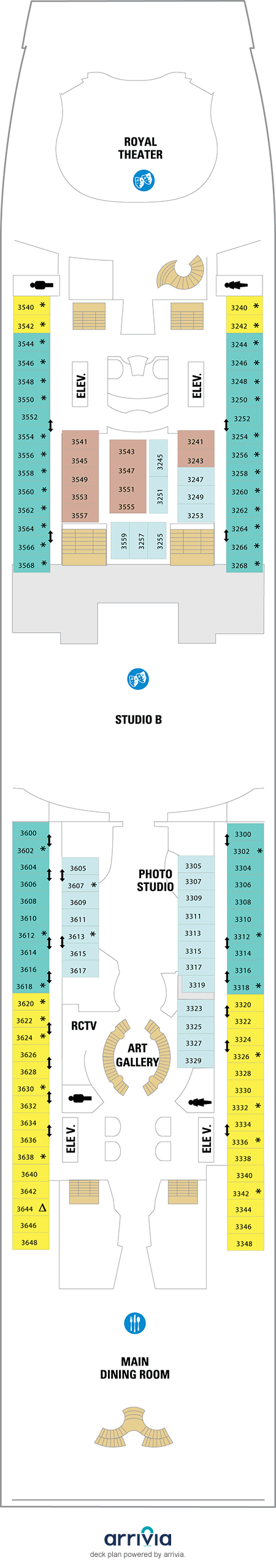 Freedom of the Seas Deck Plans