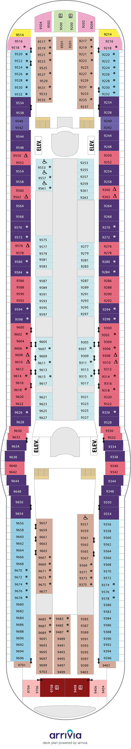 Freedom of the Seas - Category 3V - Cabin # 9227