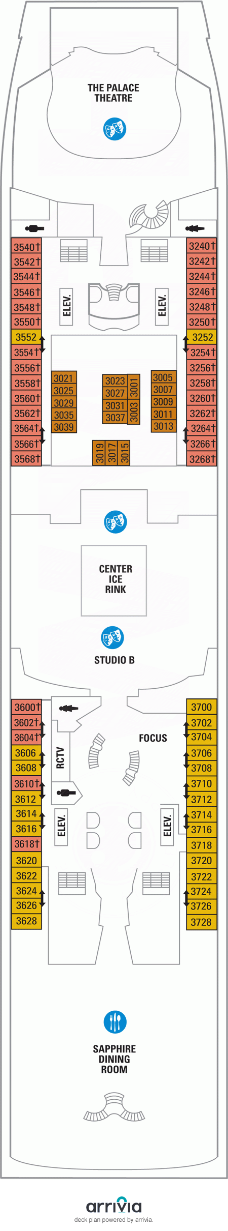Explorer of the Seas Deck Plans | Deck 3 | What's on Deck 3 on Explorer of the Seas | iCruise.com
