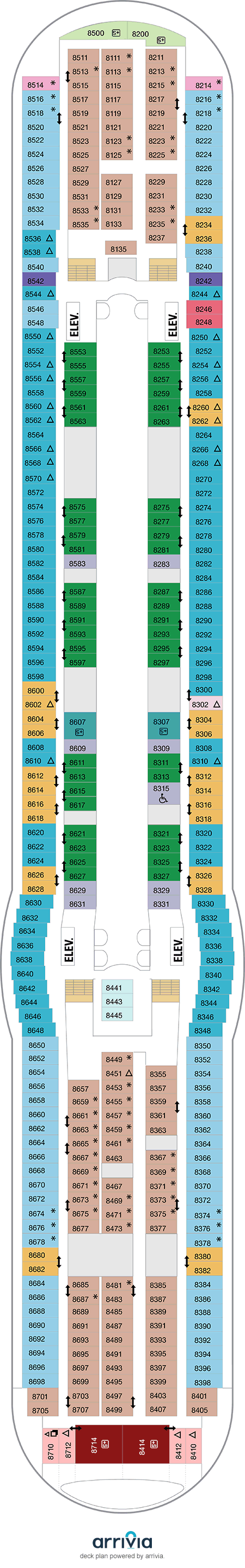 Independence of the Seas - Category 4V - Cabin # 8495