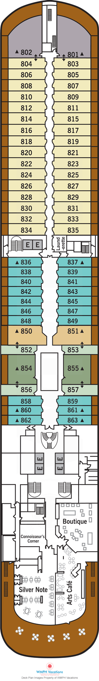 Deck 8 deckplan