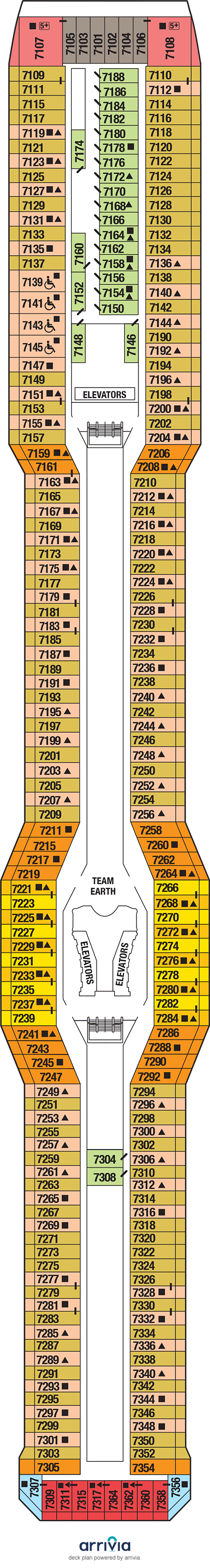Celebrity Equinox - Category 2A - Cabin # 7242