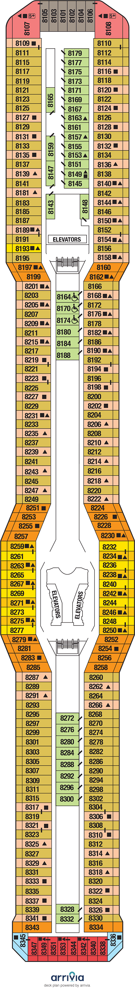 Celebrity Equinox - Category 1A - Cabin # 8242