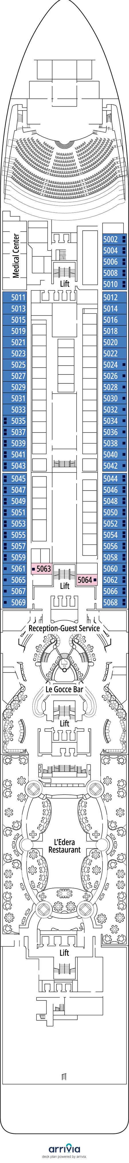 MSC Magnifica - Category O2 - Cabin # 5020