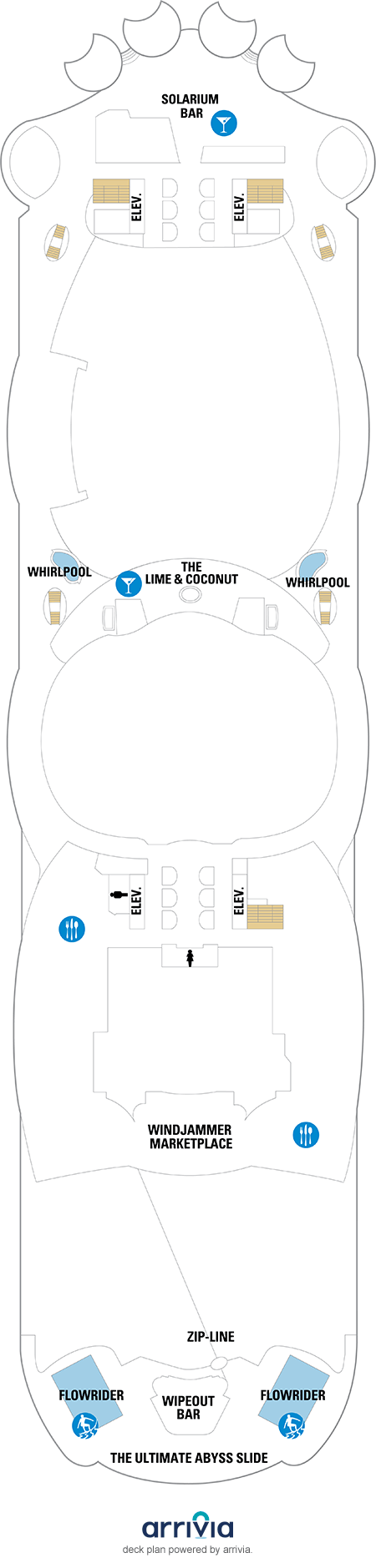 Oasis of the Seas Deck Plans