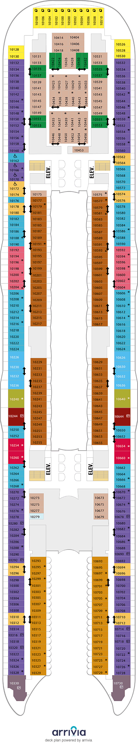 Allure of the Seas - Category 2J - Cabin # 10215