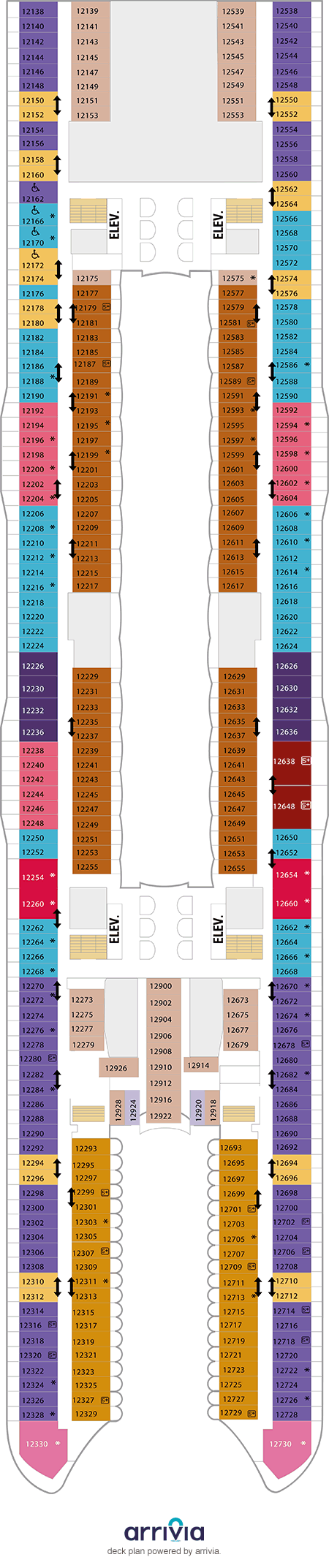 Allure of the Seas - Category 5D - Cabin # 12718